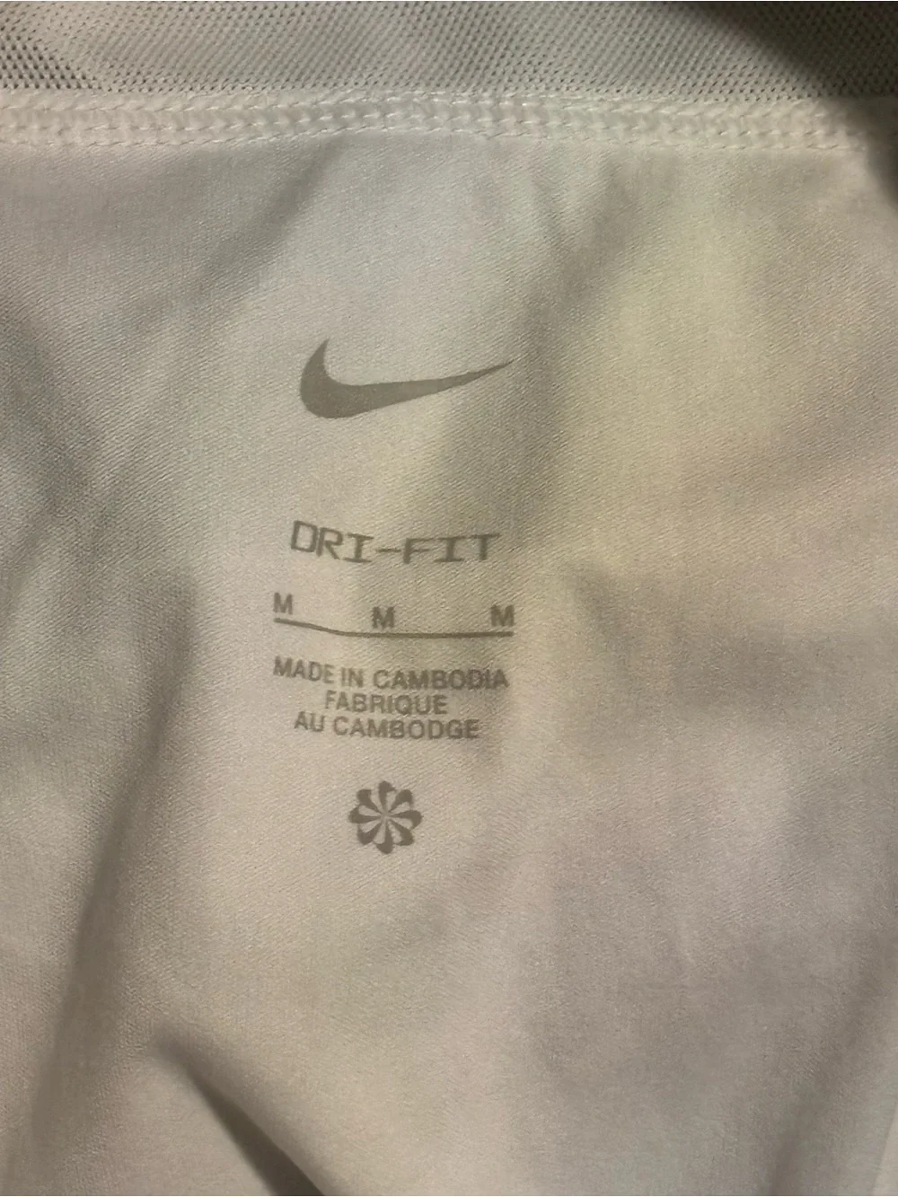 Nike White Women's Athletic Running Shorts with Swoosh